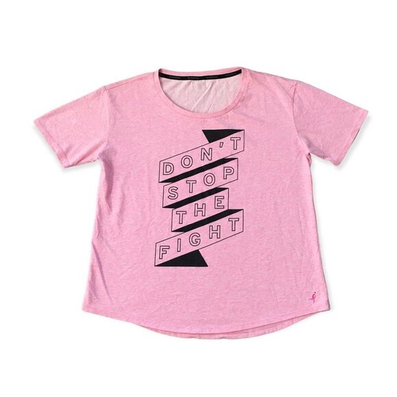 🔃New Balance Pink NB Dry Short Sleeve Breast Cancer Tee Shirt - Picture 1 of 6